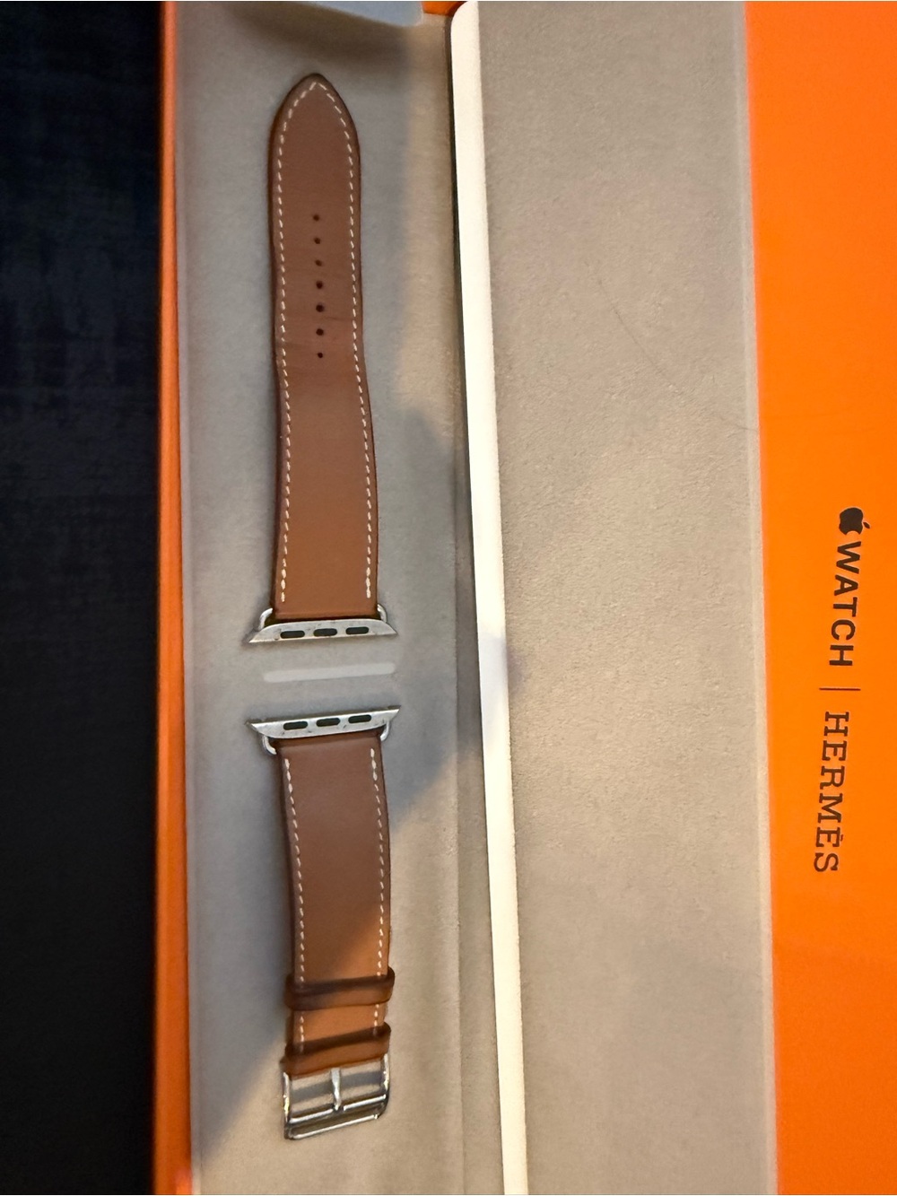 Hermès Orange Box with Black Logo